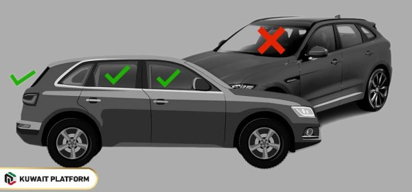 Window tinting allowed by Kuwaiti traffic