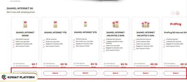 How to subscribe Ooredoo Kuwait Internet Offers for Prepaid Lines