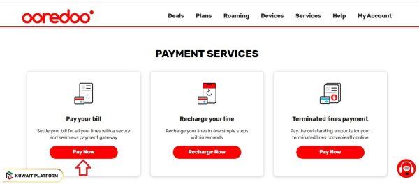 Ooredoo Quick Pay Kuwait for Bill