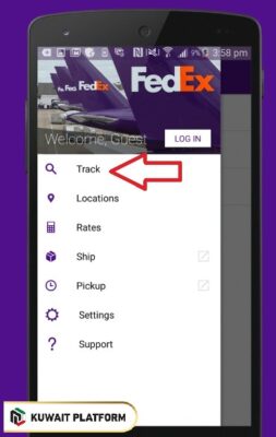 Fedex Tracking Steps in Kuwait