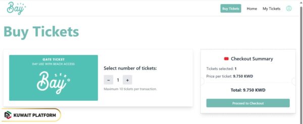 How to book Bay Zero Kuwait Tickets 